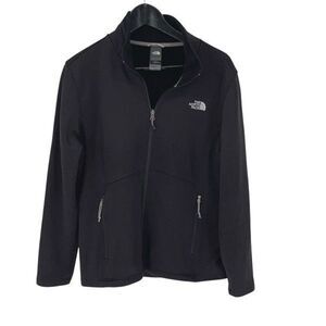 The North‎ Face Womens Long Sleeve Full Zipper Fleece Jacket Black Size XL